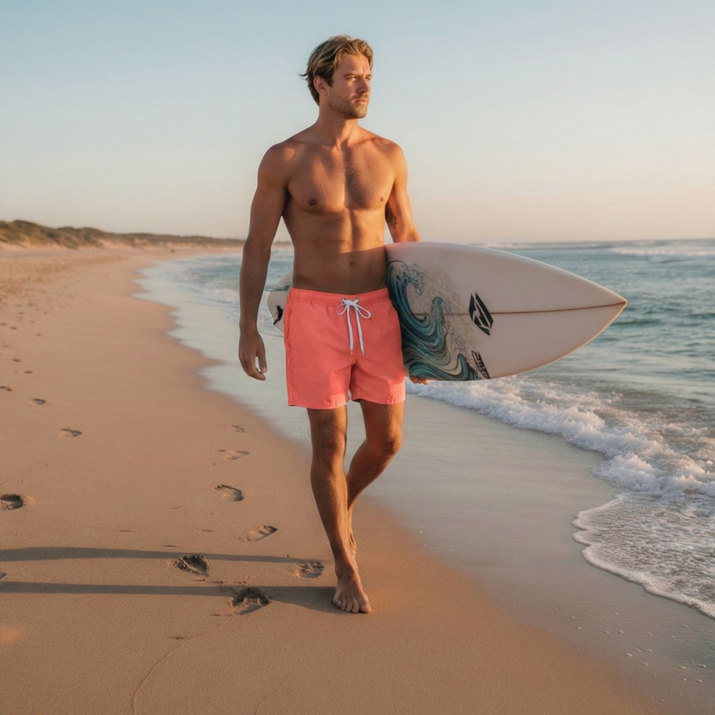 The Coral Sunset Performance Short | Quick-Dry Edition