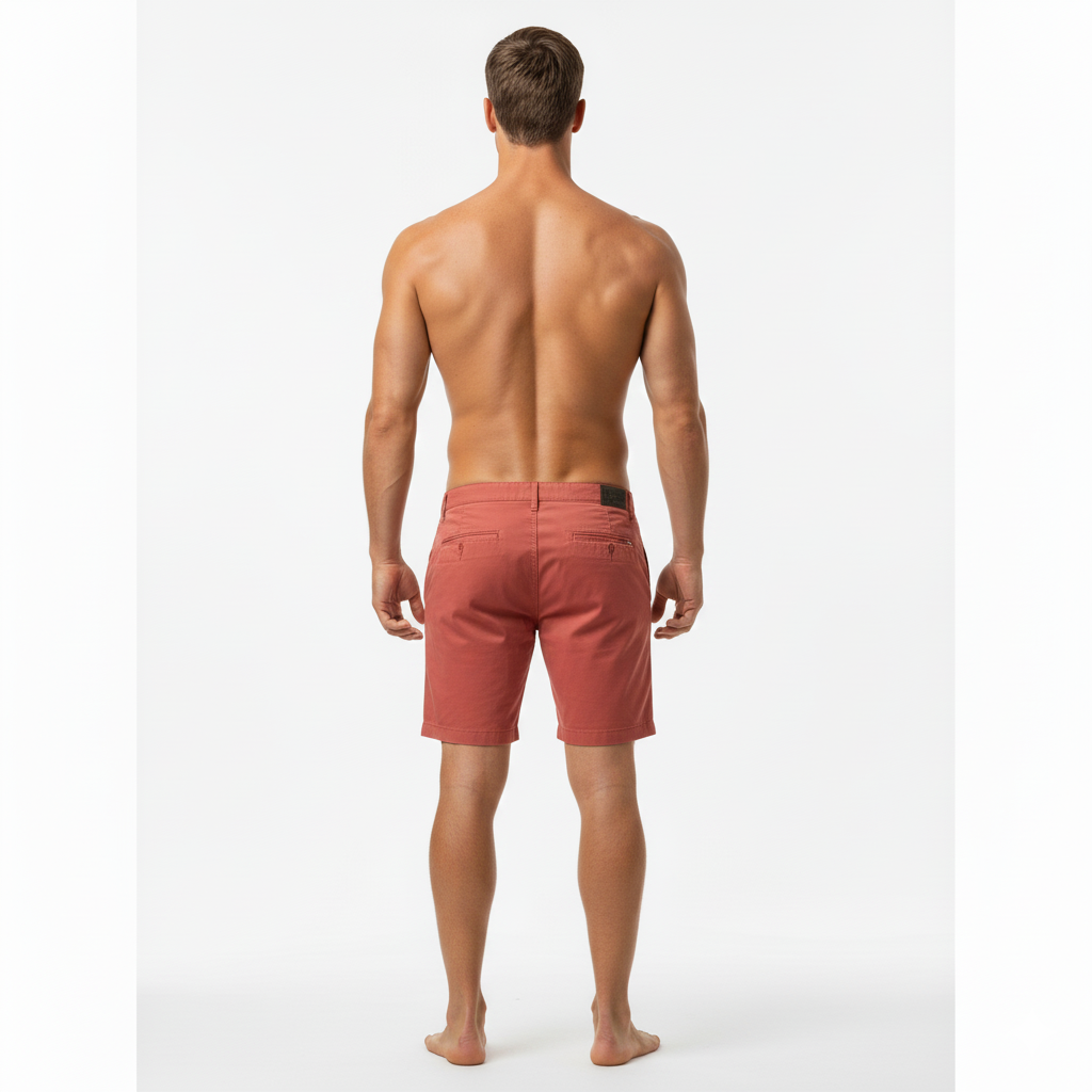 Sunset Coral Chino Shorts