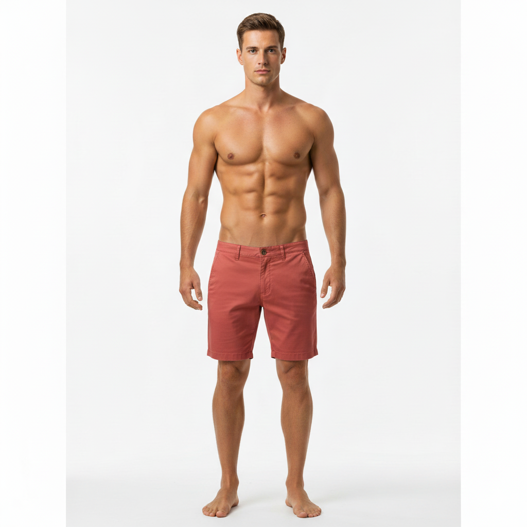 Sunset Coral Chino Shorts